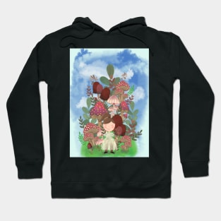 Mushroom forest girl Hoodie